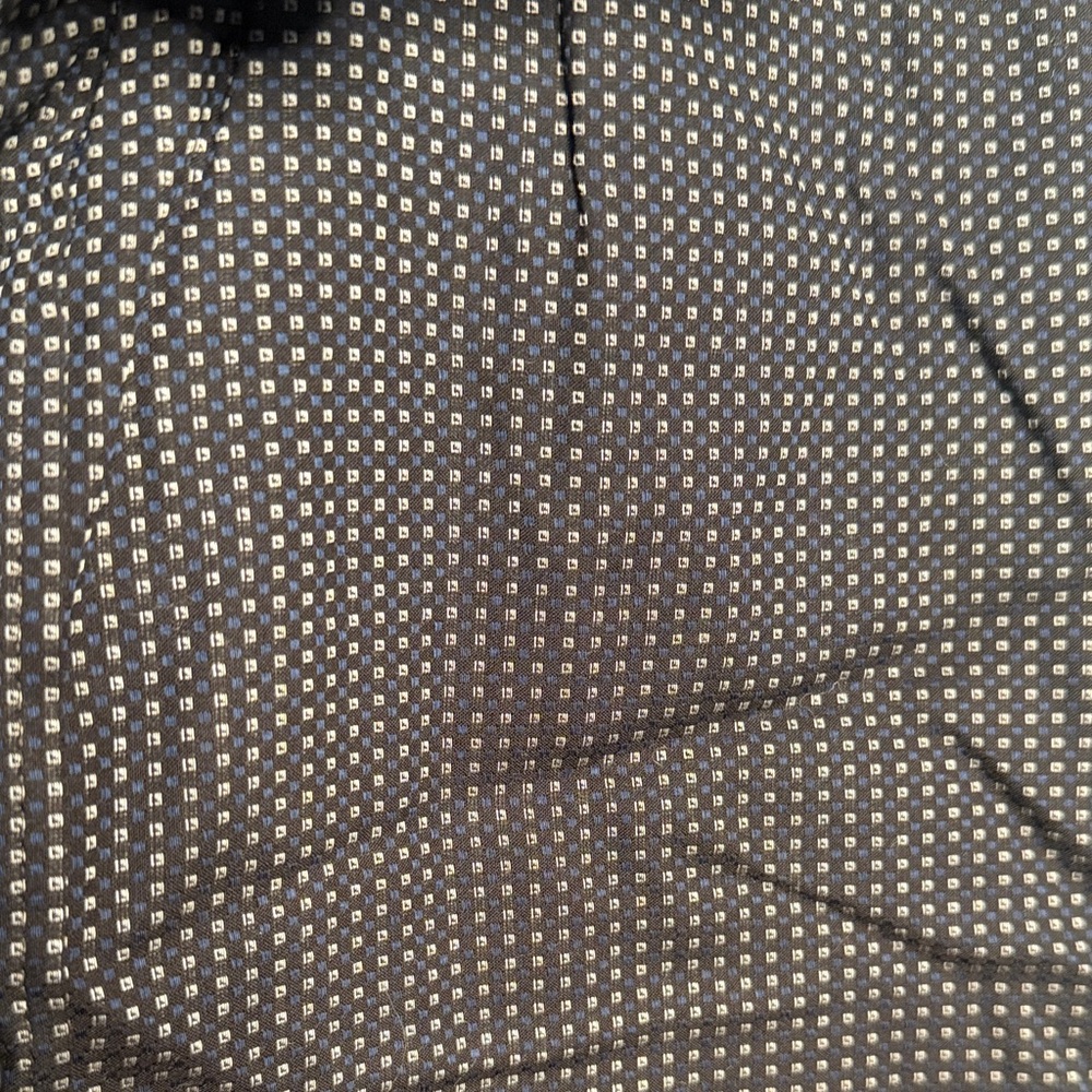 Express Men's Black Patterned Button Down Shirt N… - image 4